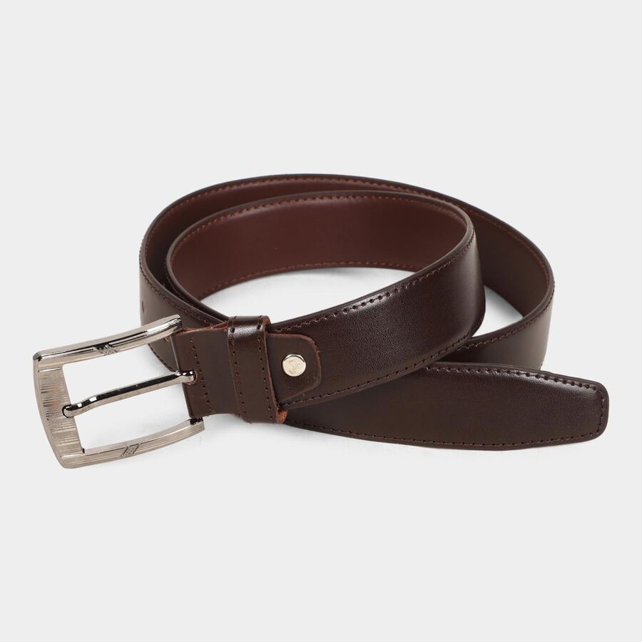 Men's Brown Polyurethane Formal Belt, , large image number null