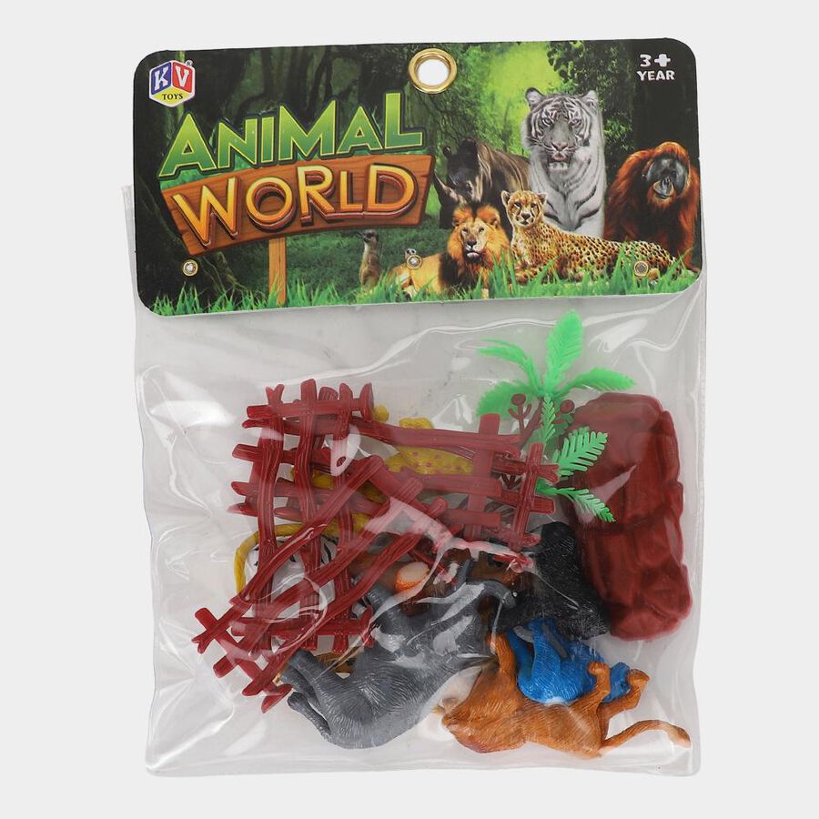 Kid's Wild Animal World Play Set, , large