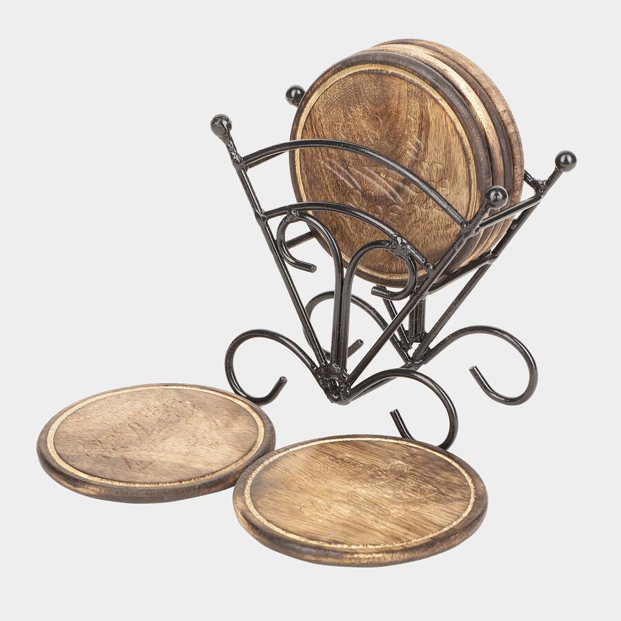 6 Wood Coaster, , large image number null