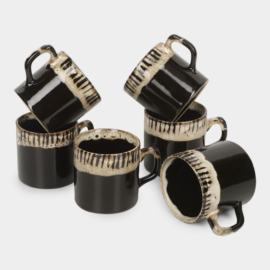 150ml Stoneware Cup Set of 6, , large image number null