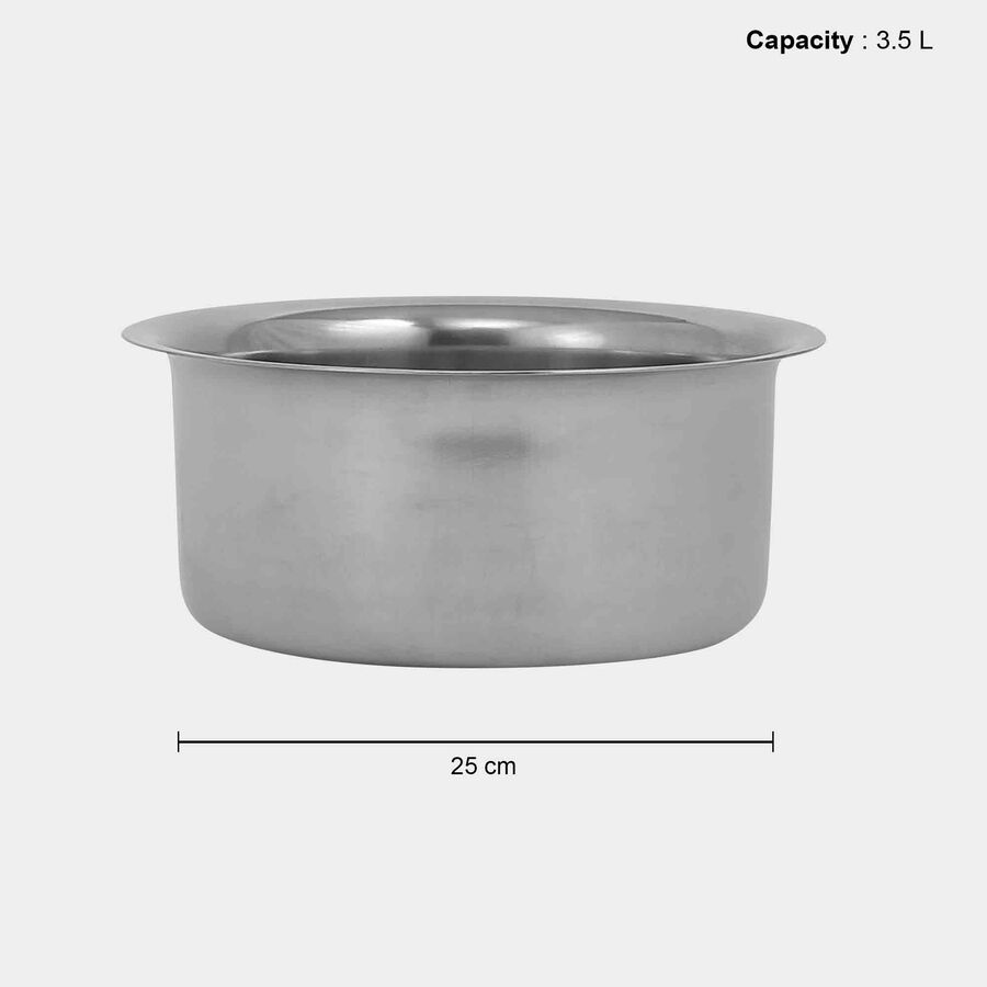 3.5 L Induction Compatible Stainless Steel Patila, , large image number null
