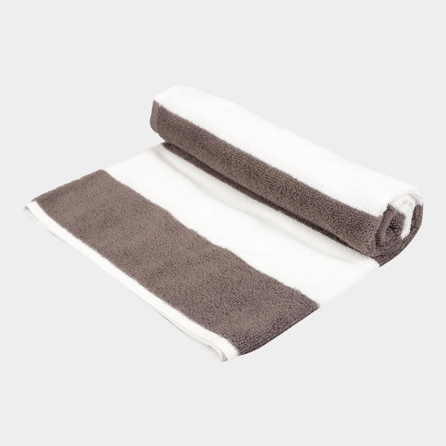 180 GSM Grey Cotton Blend Bath Towel, , large image number null