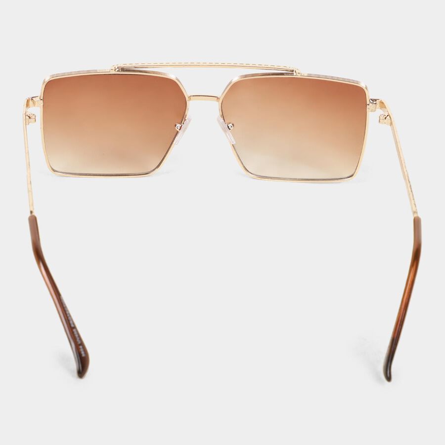 Men's Metal Gradient Square Sunglasses, , large image number null