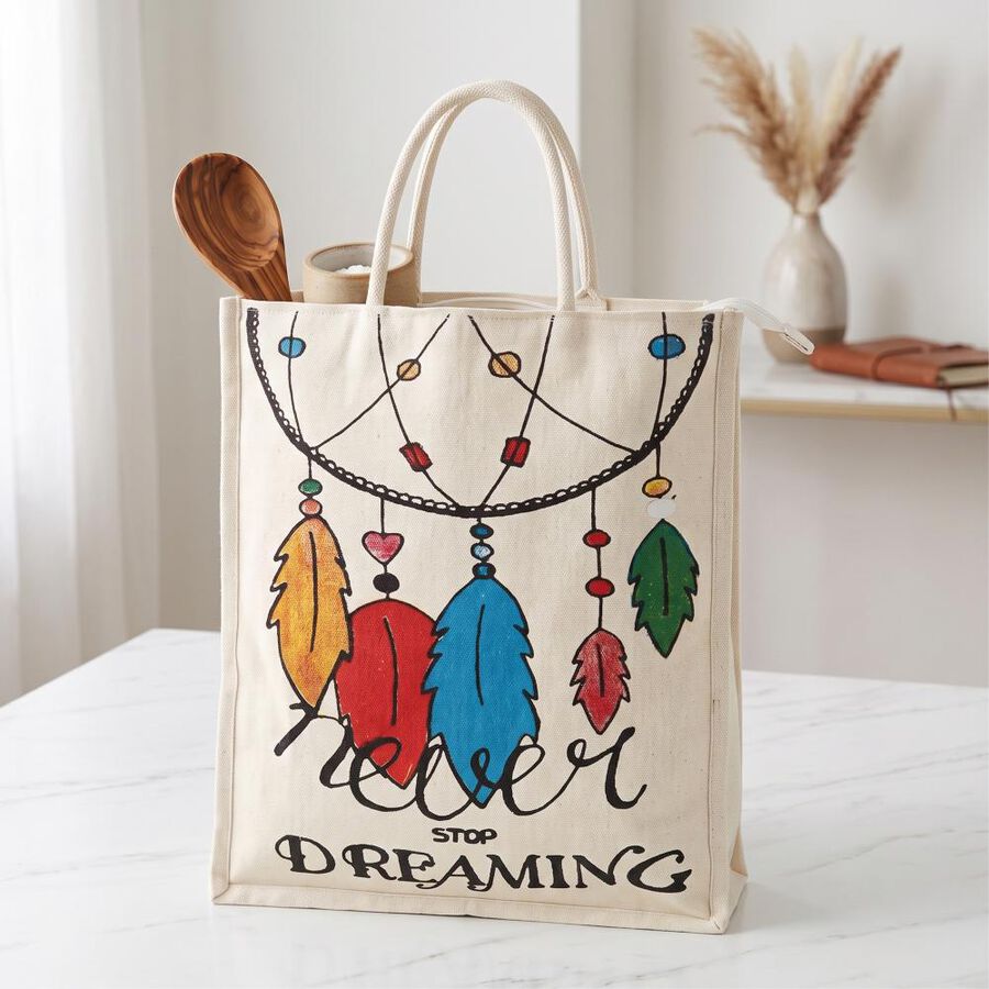Multicolor Canvas Bag, , large