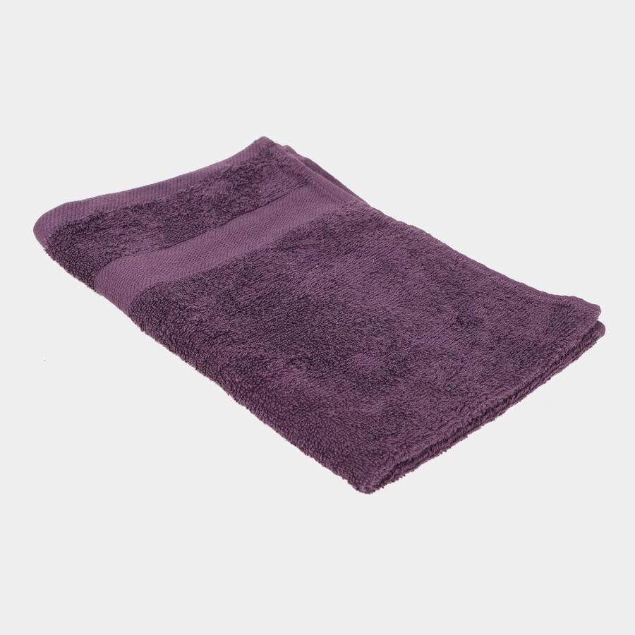 400 GSM Purple Cotton Hand Towel, , large