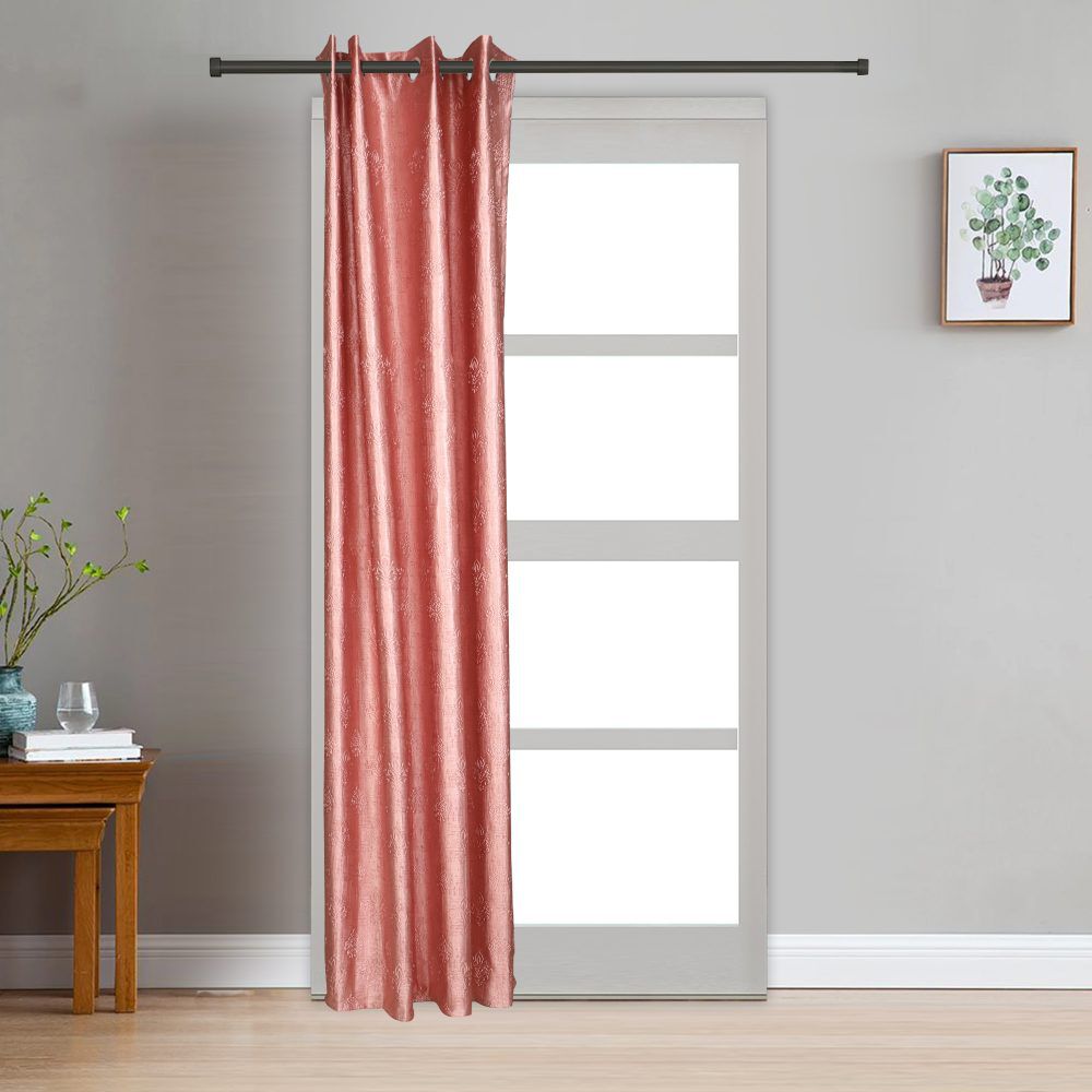 Home Beautiful                         7ft. Pink Microfiber Door Curtain