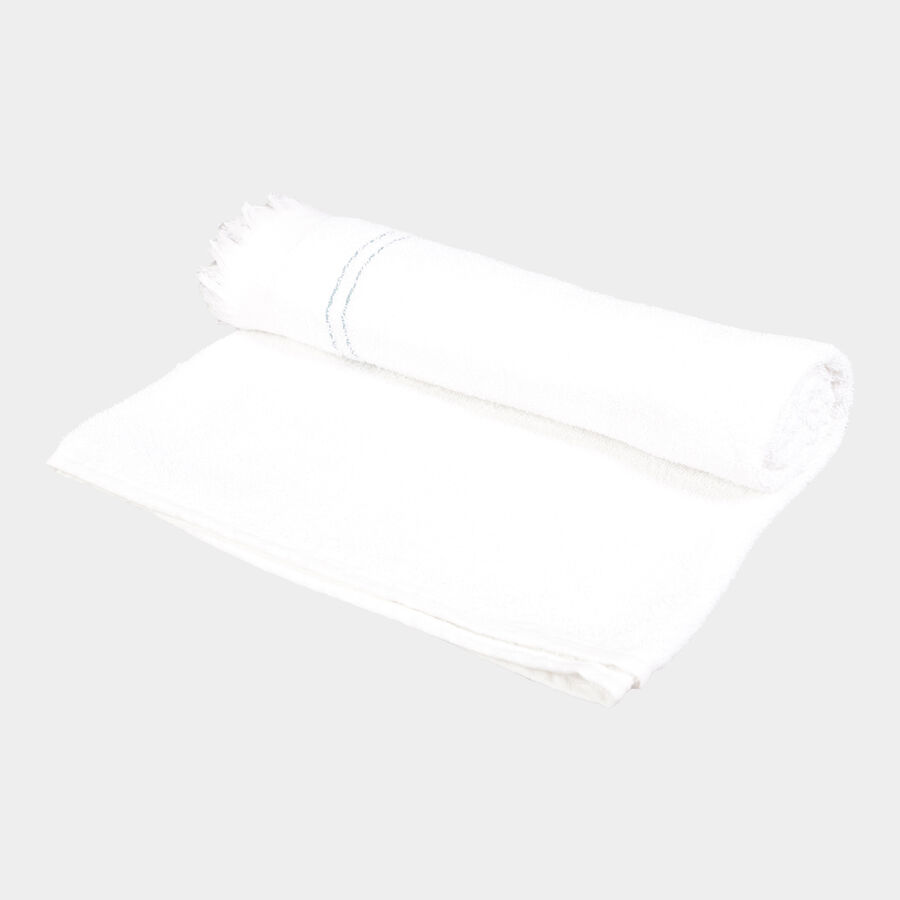 250 GSM White Cotton Bath Towel, , large image number null