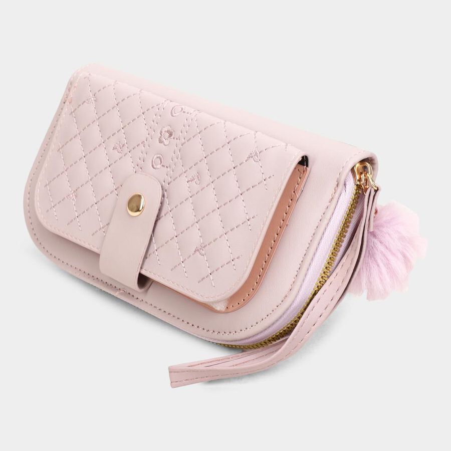 Women's Colour Block Polyurethane Long Wallet, , large image number null