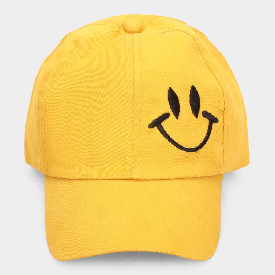 Kids' Yellow Cotton Cap, , large