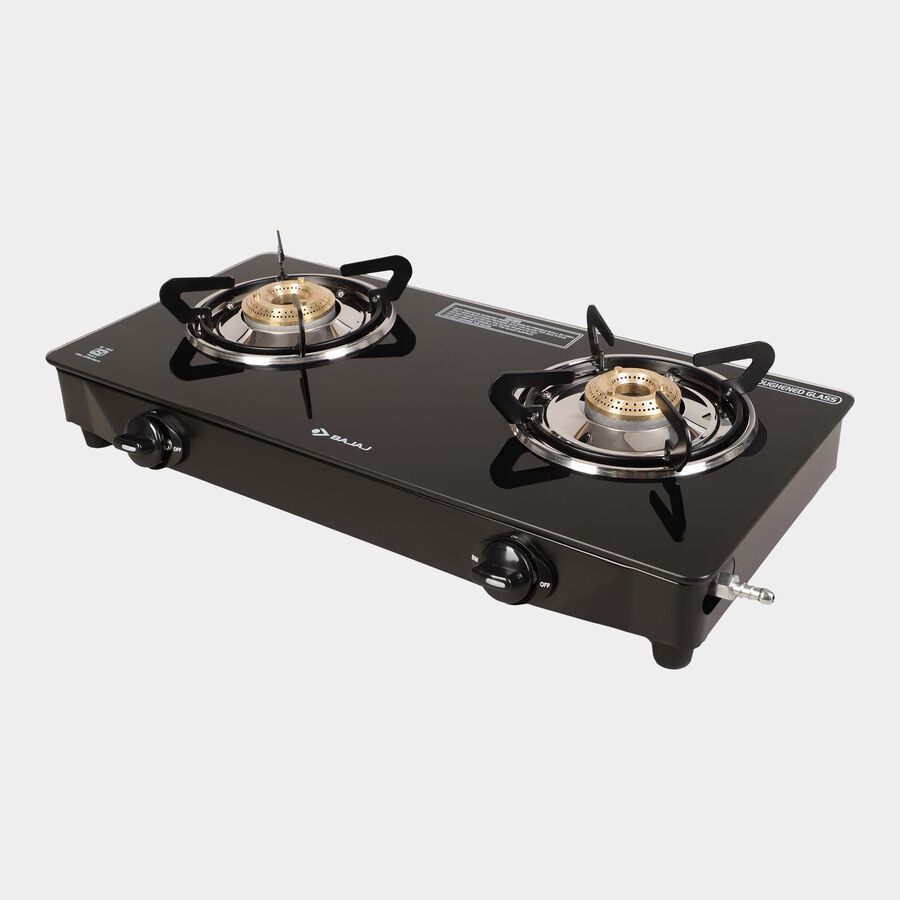 Glass Top 2 Burner Gas Stove, , large image number null