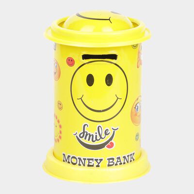 Kid's Yellow Metal Coin Bank