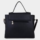 Women's Black Polyurethane Hand Bag, , small image number null