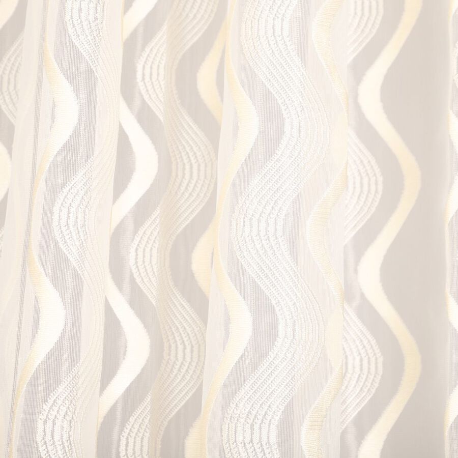 7ft. Cream Polyester Curtain, , large