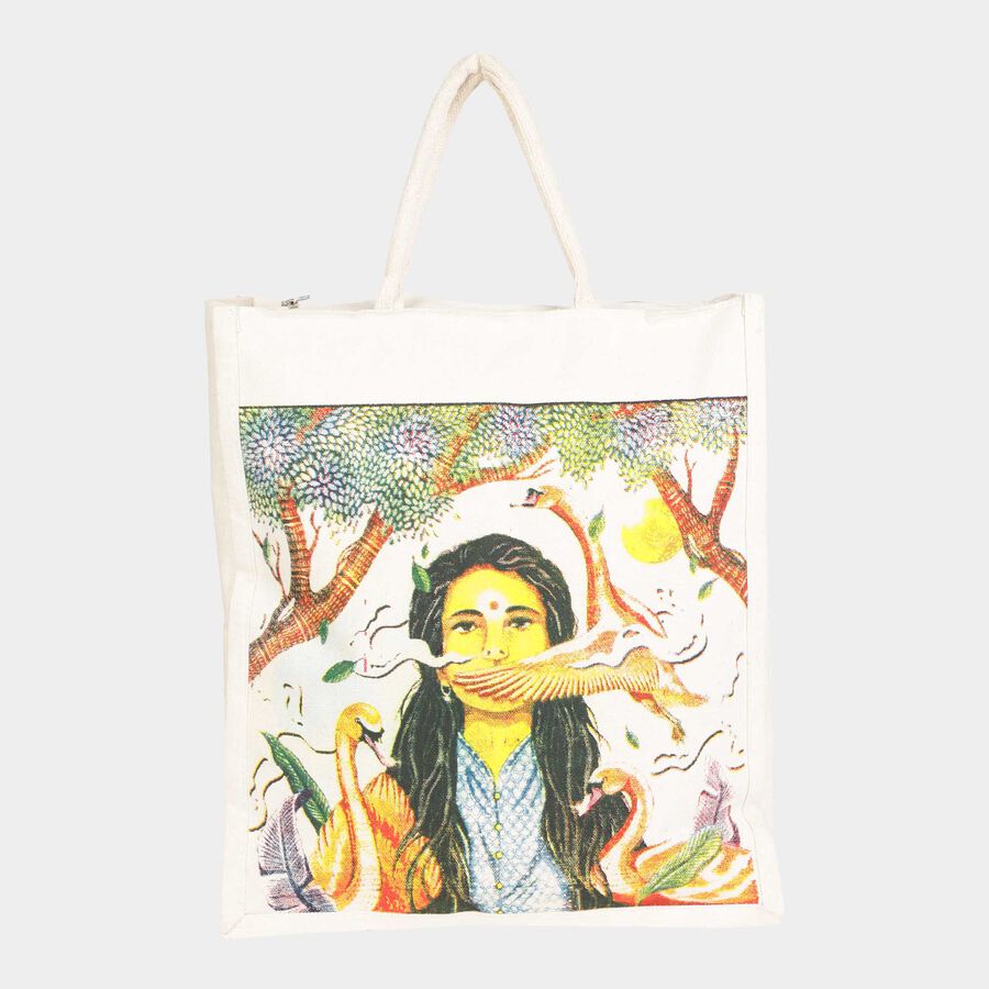 Women's Plain Polyurethane Shopping Bag, Medium, , large image number null