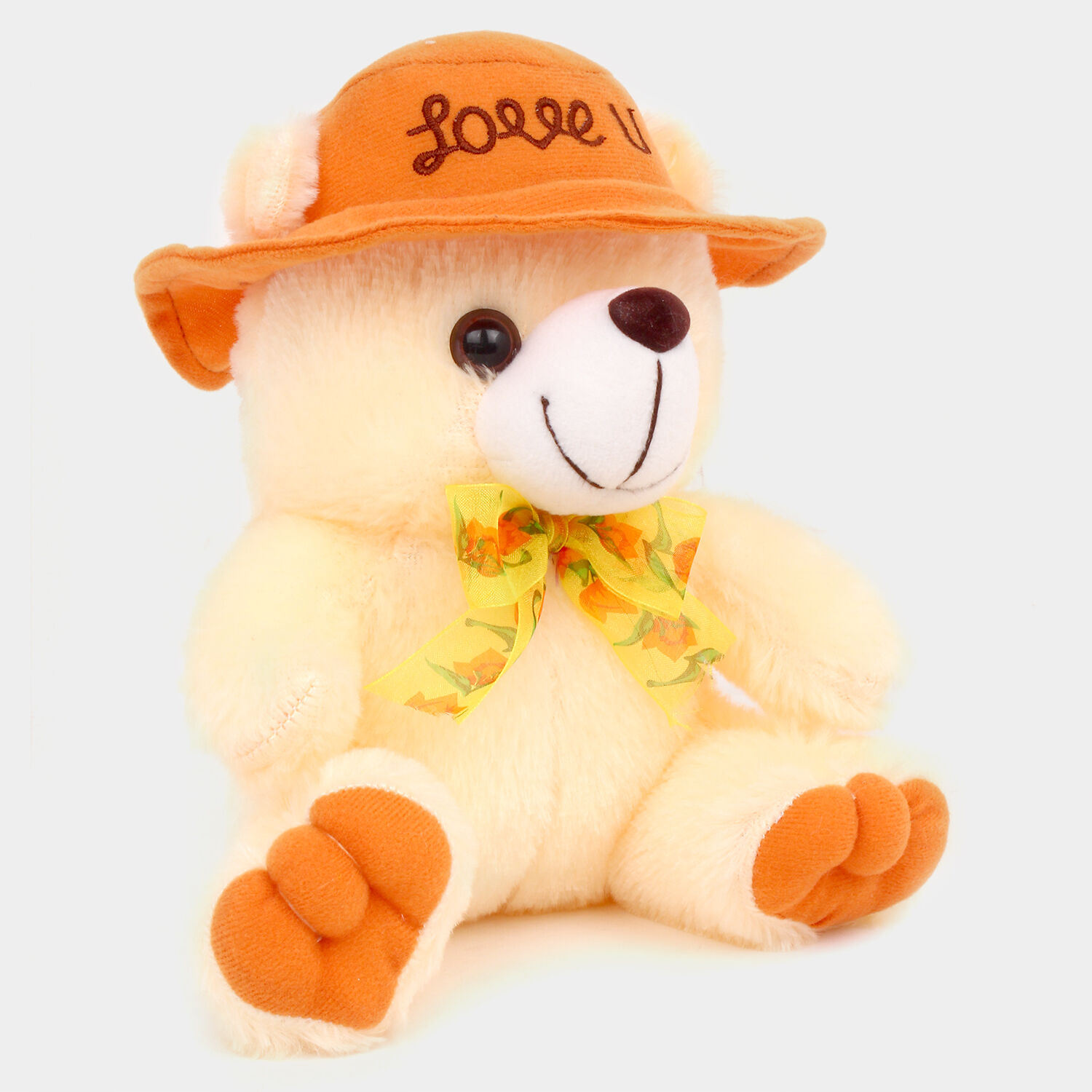 Yellow and clearance white teddy bear