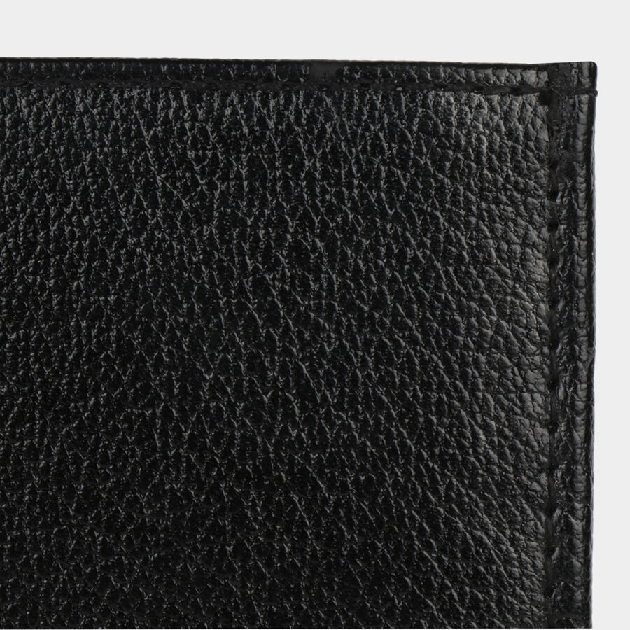 Men's Black Polyurethane Wallet, , large image number null