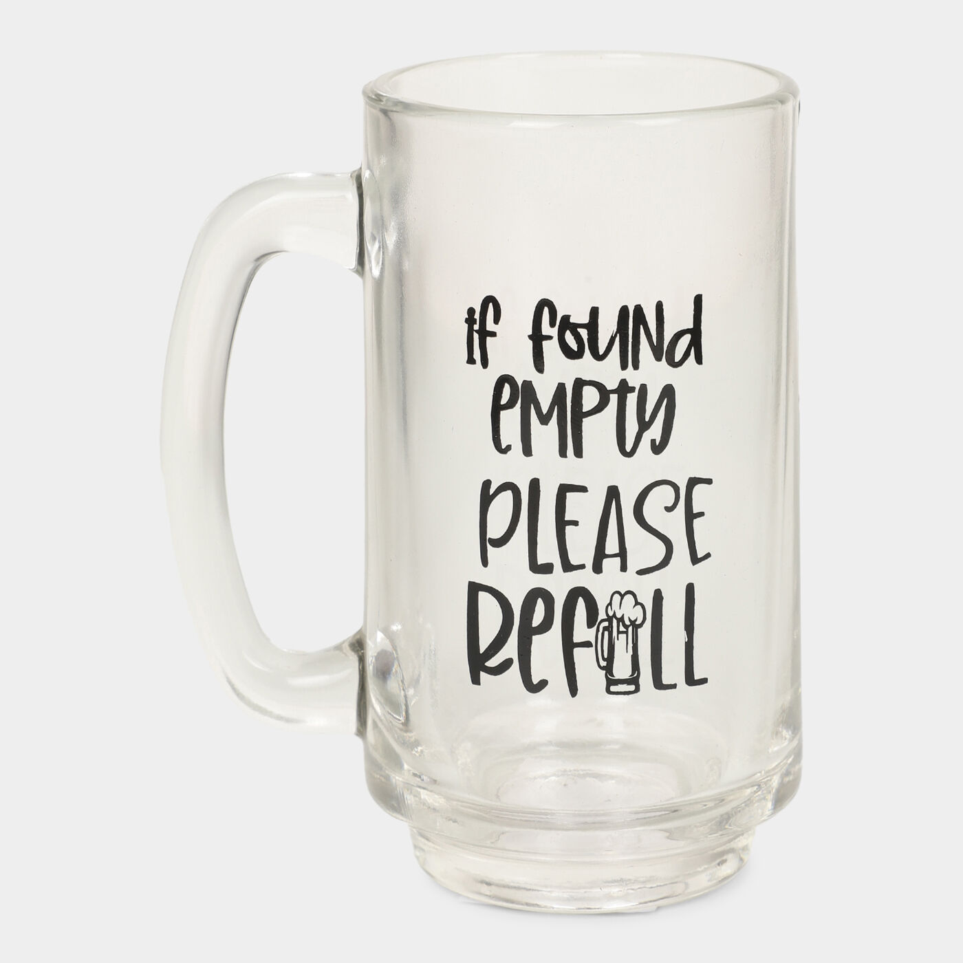 Home Finery                         345ml Glass Mug