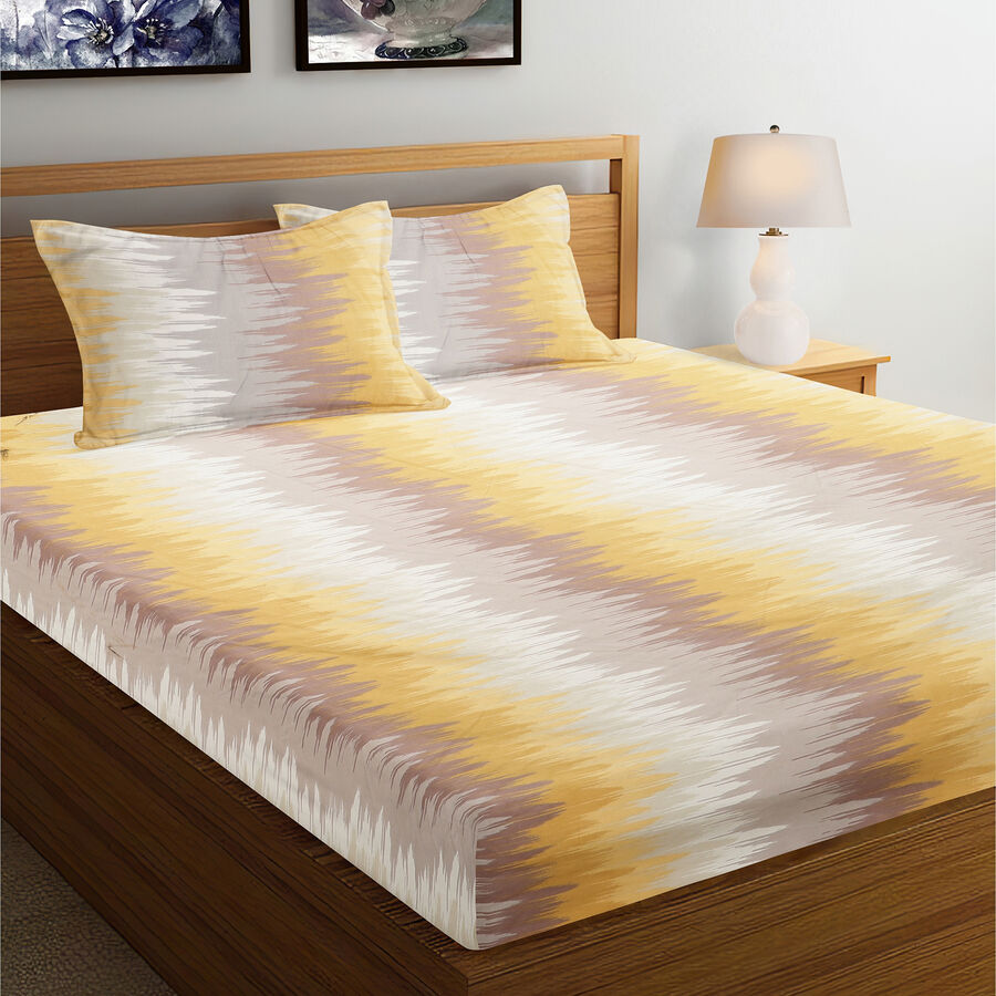 120 GSM Brown Microfiber Double Bedsheet, , large image number null