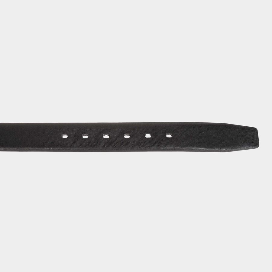 Men's Black Polyurethane Casual Belt, , large