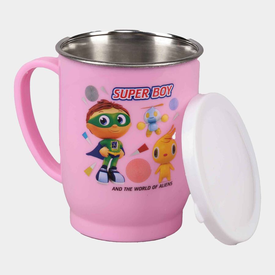 Plastic And Stainless Steel Mug, 225 ml, Microwave Safe, , large image number null