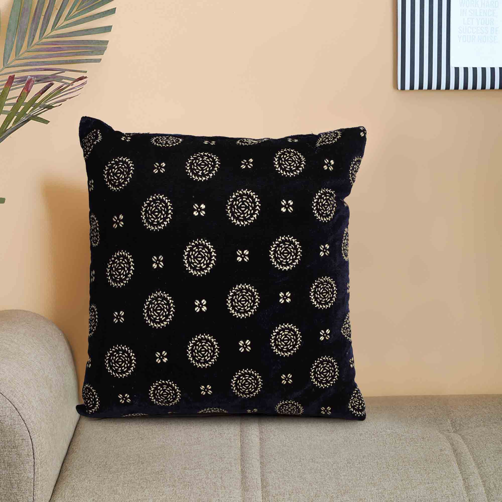 Home Beautiful                         Blue Microfiber Cushion