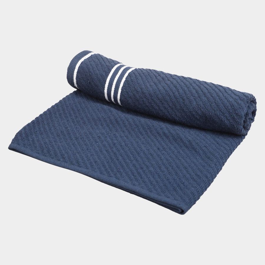 300 GSM Blue Cotton Blend Bath Towel, , large