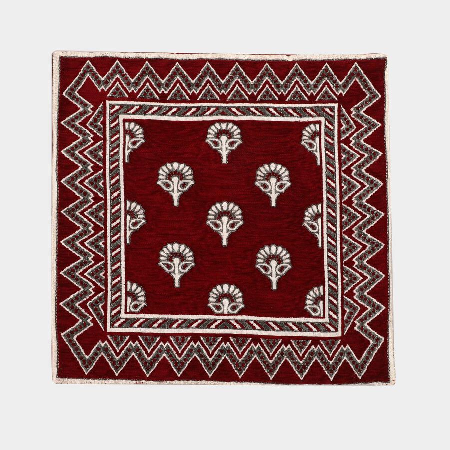 Maroon Microfiber Cushion Cover, , large image number null