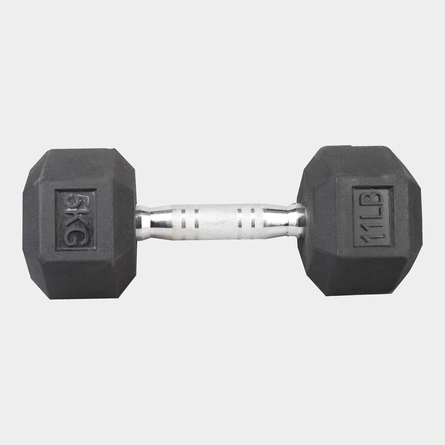 Hex Metal Dumbbell- 5 kg, , large image number null