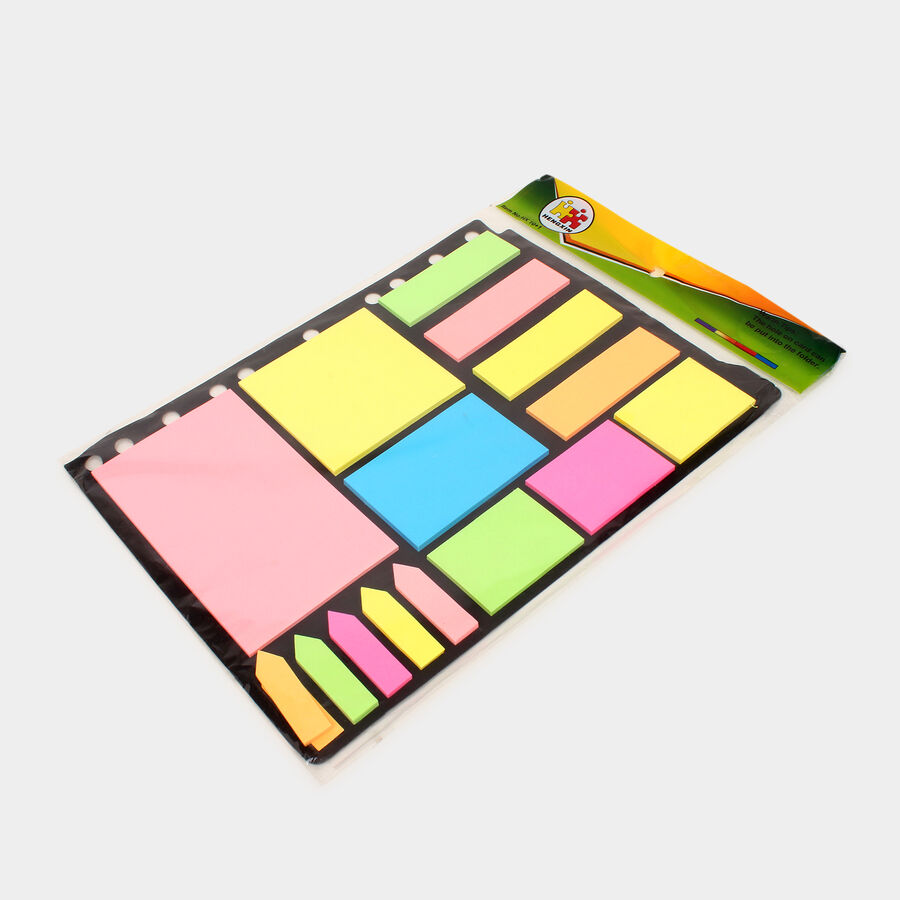 Sticky Note Pad 15 Pcs. Set - Colour/Design May Vary, , large image number null