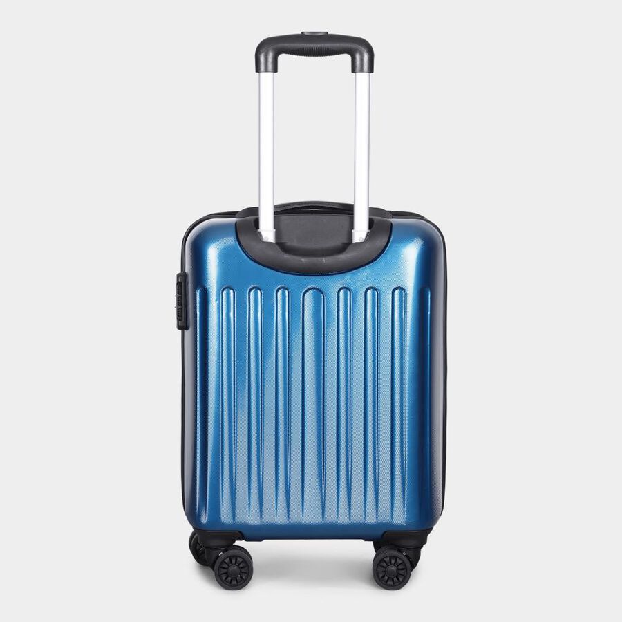 8-Wheel Dark Blue Polypropylene Hard Case Trolley, Small, , large image number null