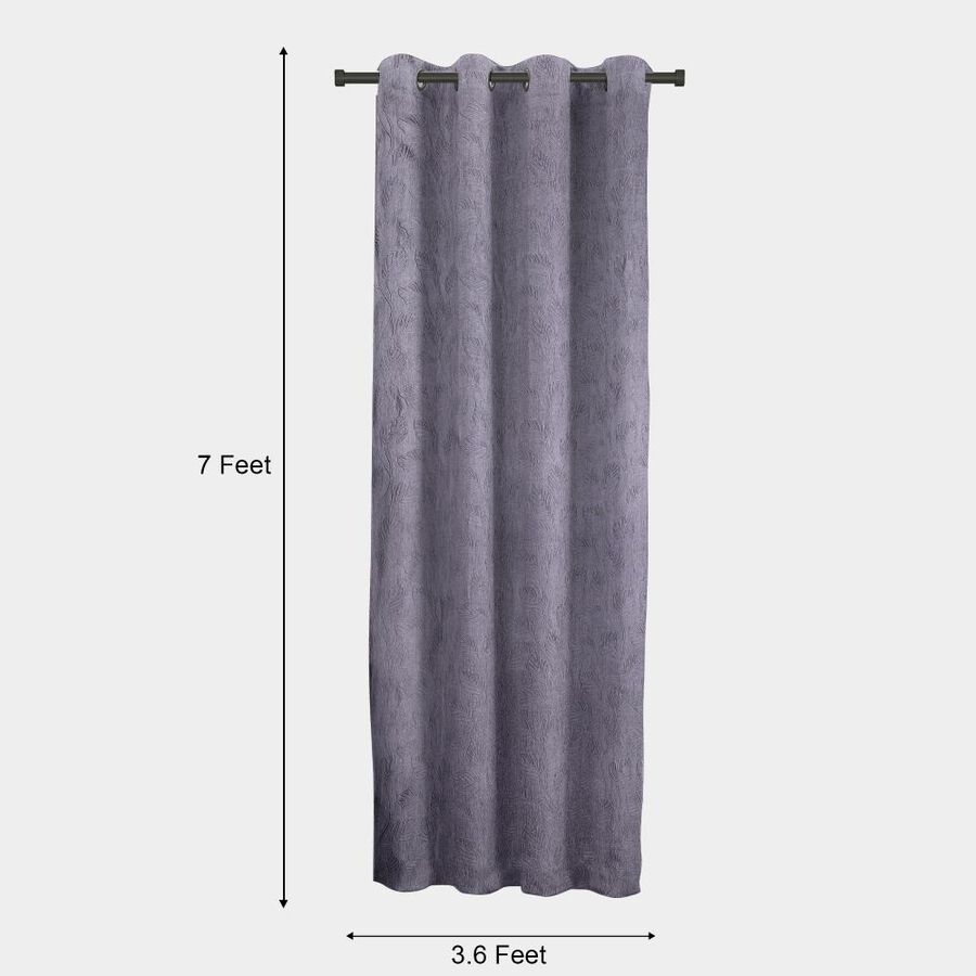 7 ft. Grey Polyester Curtain, , large image number null