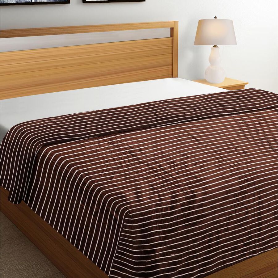 Brown Microfiber Blanket , , large image number null