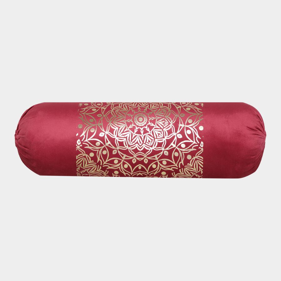Cotton Blend Bolster, Red, 63 cm X 54 cm, , large image number null