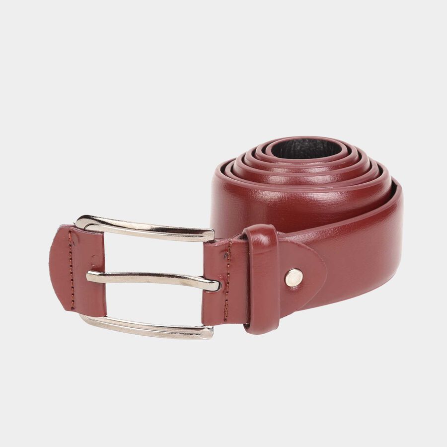 Men's Brown Polyurethane Casual Belt, , large
