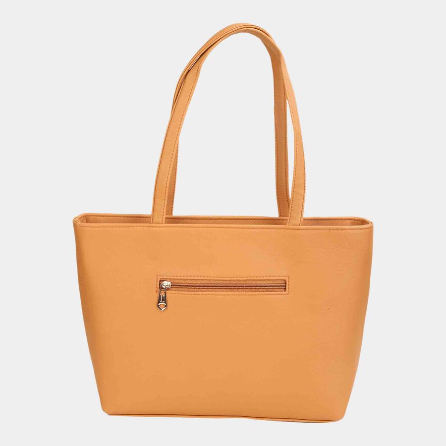 Women's Mustard Polyurethane Hand Bag, , large image number null