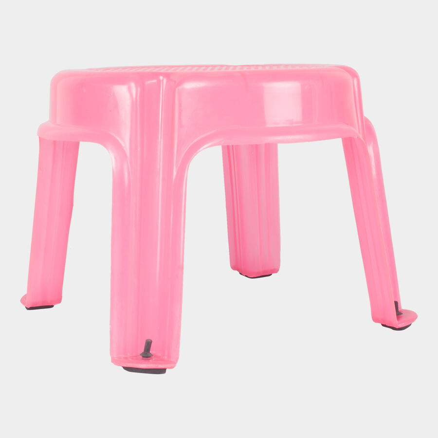 Plastic Bath Stool - Colour/Design May Vary, , large image number null