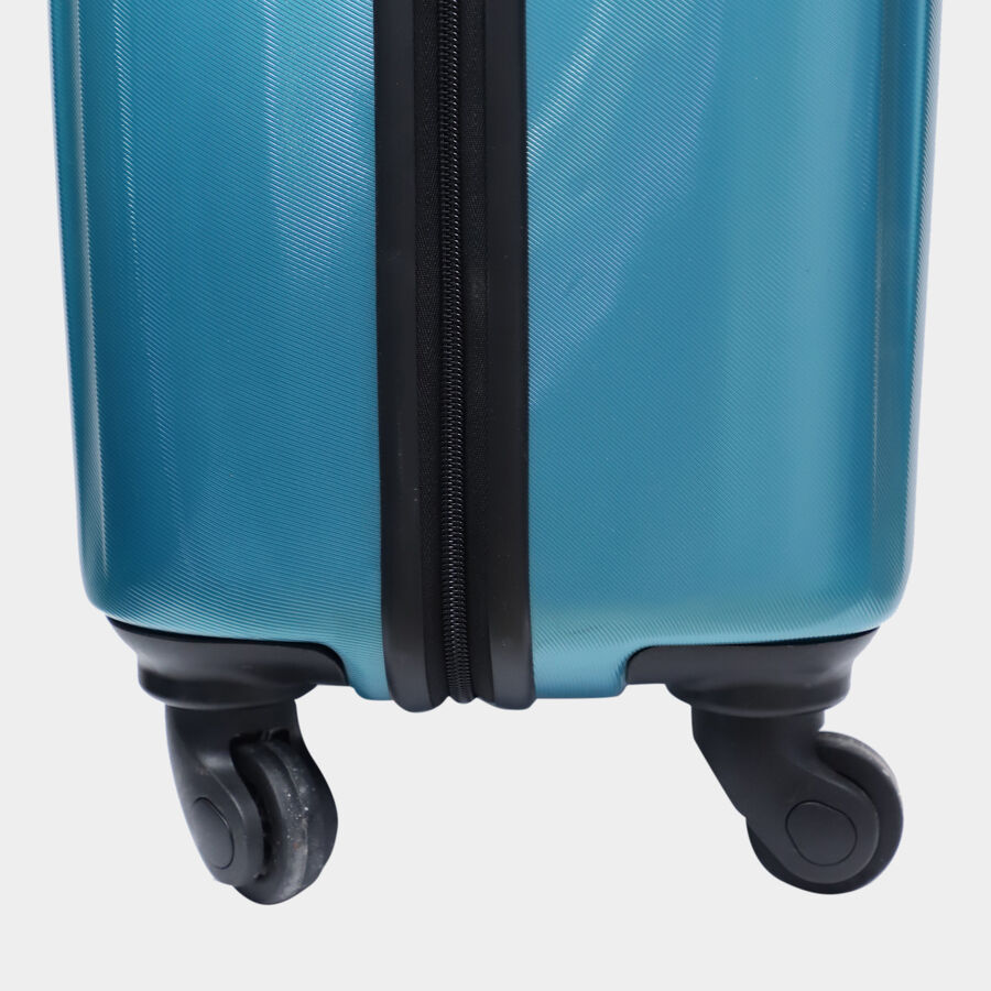 4-Wheel Blue PVC Matee Hard Case Trolley, Small, , large image number null