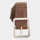 Men's Brown Canvas Casual Belt, , small image number null