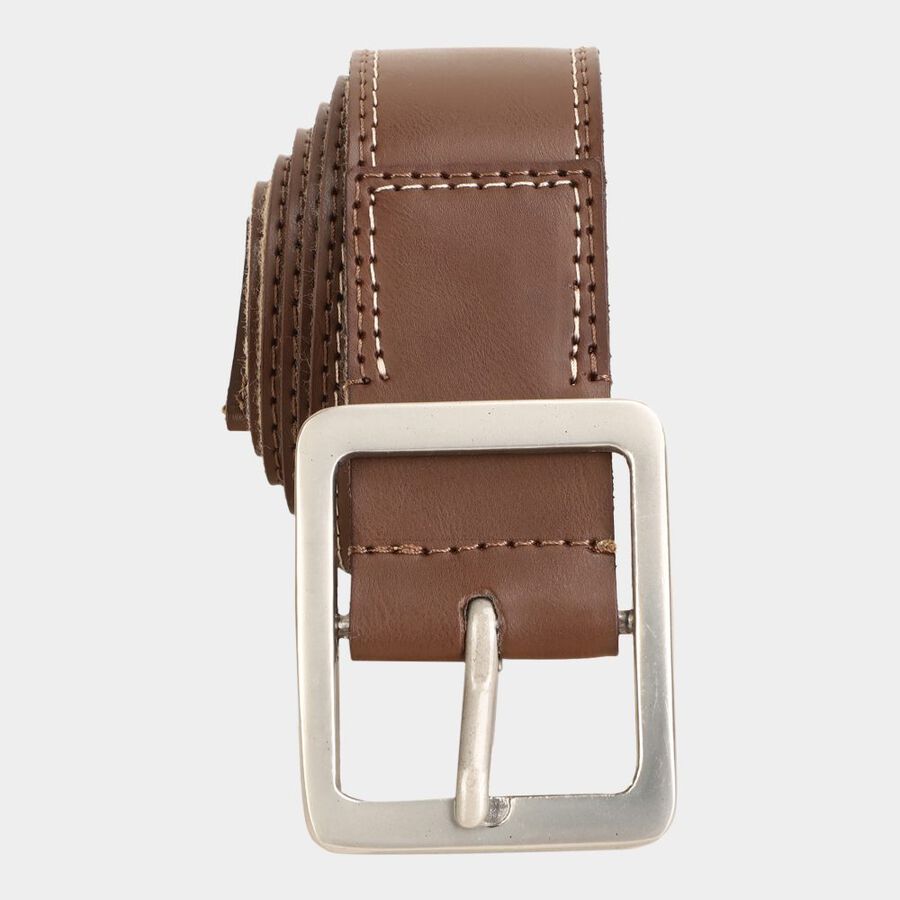 Men's Brown Canvas Casual Belt, , large image number null