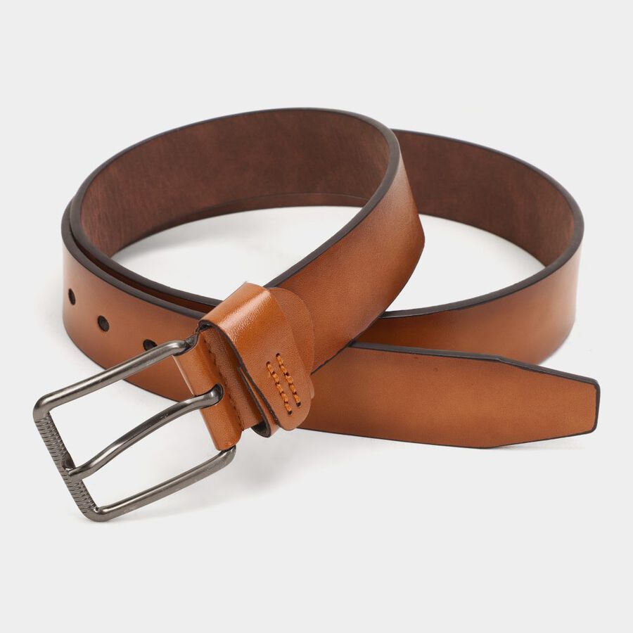 Men's Tan Polyurethane Casual Belt, , large image number null