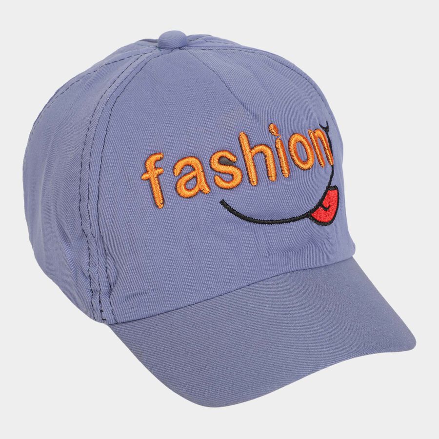 Kids' Blue Canvas Cap, , large image number null