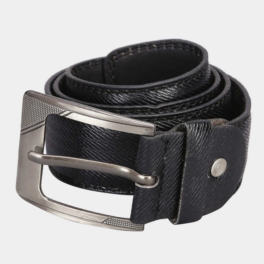 Men's Polyurethane Casual Belt, Size 32, Textured, , large image number null