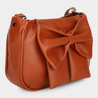 Women's Tan Polyurethane Handbag , , small