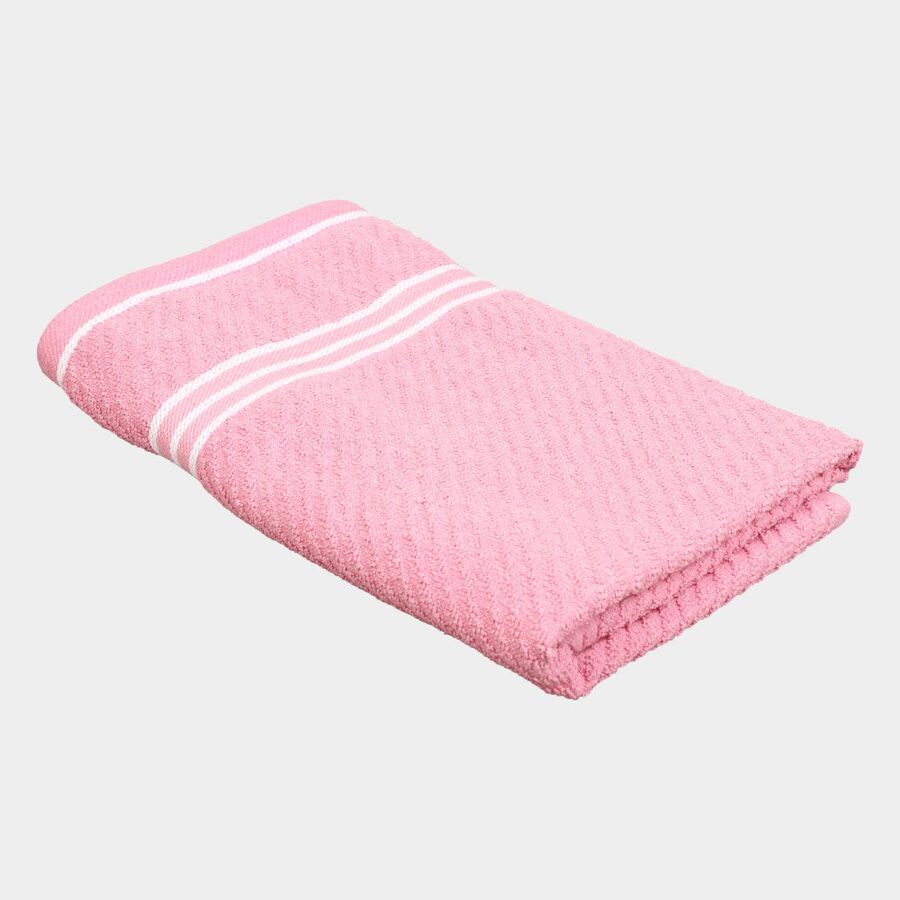 300 GSM Pink Cotton Blend Bath Towel, , large