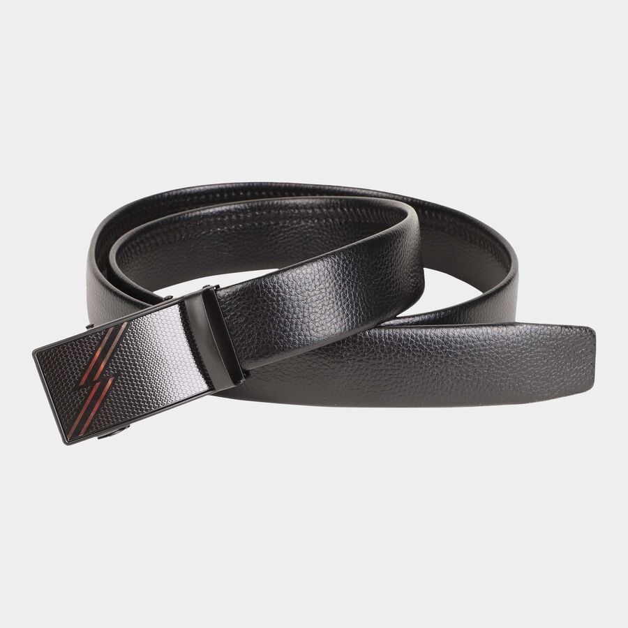 Polyurethane Men Belt, Black, 36, , large image number null