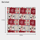 Red Microfiber Double Bedsheet, , small image number null