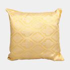 Yellow Jacquard Decorative Cushion, , small