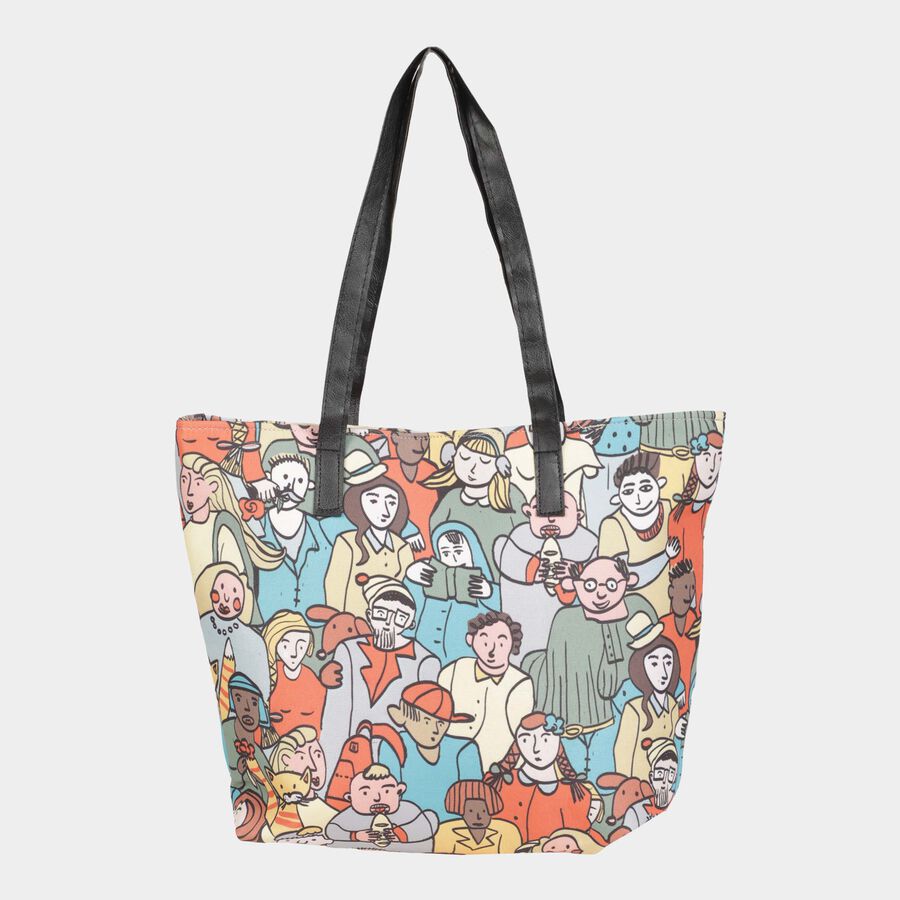 Women's Printed Fabric-Polyester Hobo Bag, Medium, , large image number null