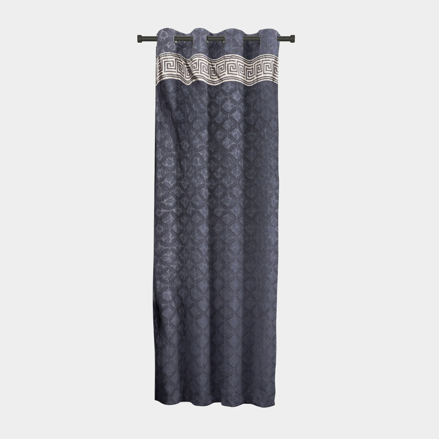 7 ft. Dark Grey Polyester Curtain, , large image number null
