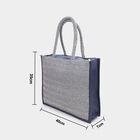 Women's Navy Blue Fabric Tote Bag, , small image number null